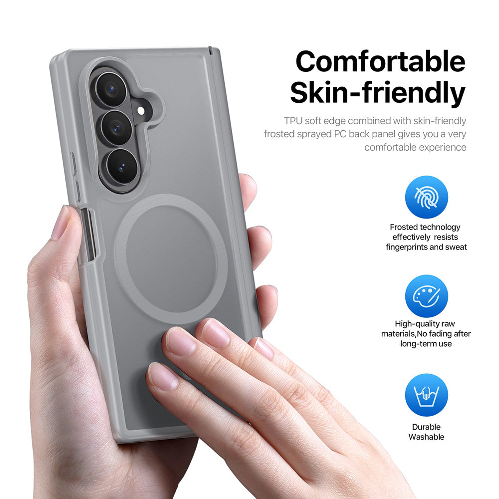 Husa de protectie Dux Ducis Yind MagSafe compatibil cu Samsung Galaxy Z Fold8 Ultra / Samsung Galaxy Z Fold7, Gri