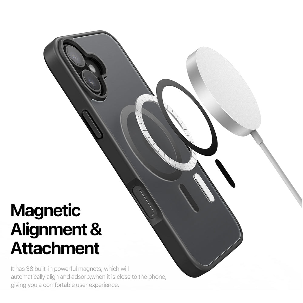 Husa de protectie Dux Ducis Yind MagSafe compatibil cu iPhone 17, Negru