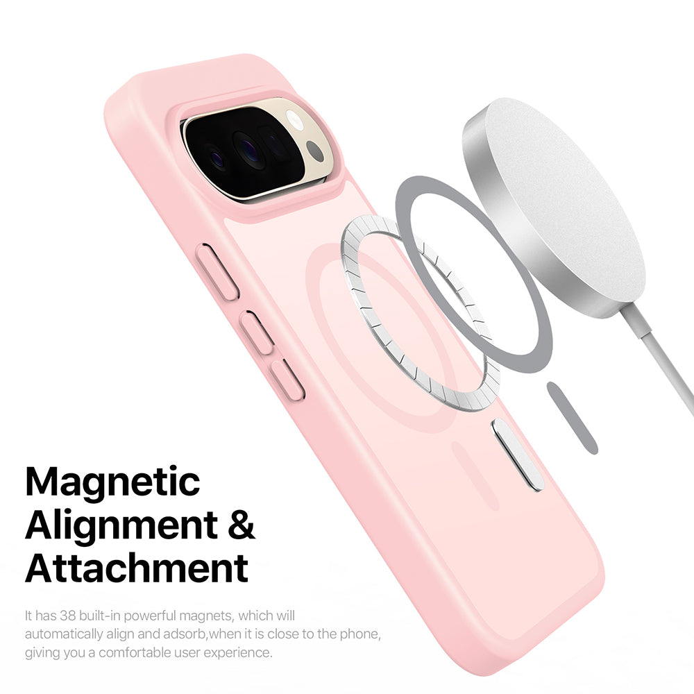 Husa de protectie Dux Ducis Yind MagSafe compatibil cu Google Pixel 11 / 11 Pro / 10, Roz