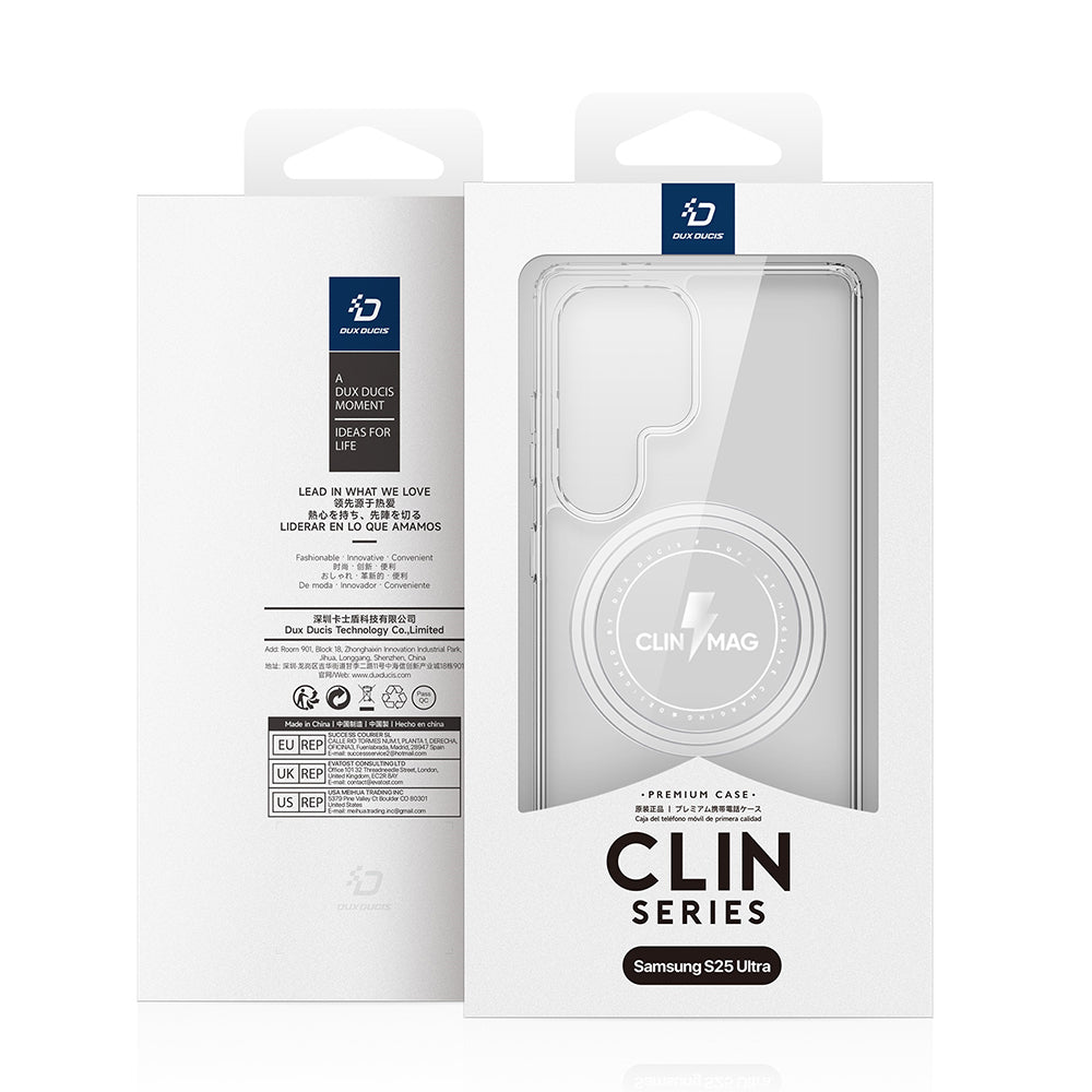 Husa de protectie Dux Ducis Clin Magnetic Series compatibil cu Samsung Galaxy S25 Ultra, Transparent