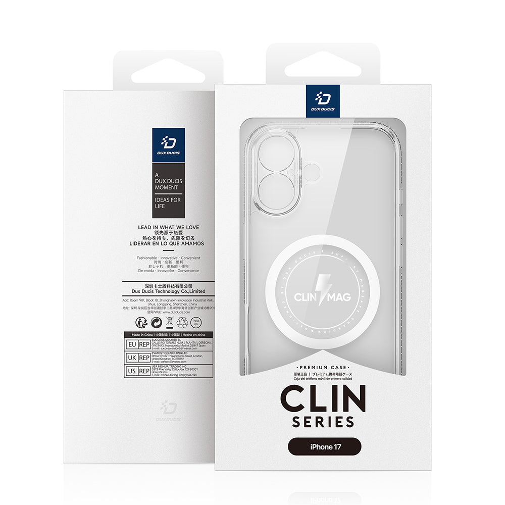 Husa de protectie Dux Ducis Clin MagSafe compatibil cu iPhone 17, Transparent