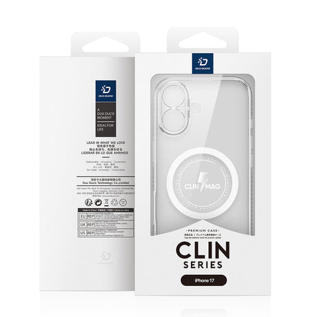 Husa de protectie Dux Ducis Clin MagSafe compatibil cu iPhone 17, Transparent