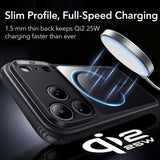 Husa de protectie ESR Classic Hybrid HaloLock compatibil cu iPhone 17 Pro Max / iPhone 18 Pro Max, Negru Transparent