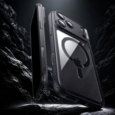 Husa de protectie ESR Classic Hybrid HaloLock compatibil cu iPhone 17 Pro Max / iPhone 18 Pro Max, Negru Transparent