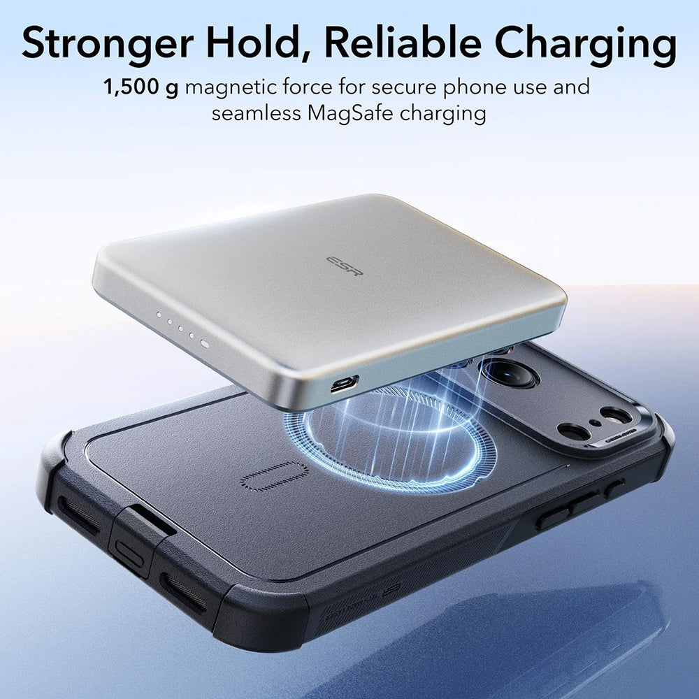 Husa de protectie ESR Cyber Halolock compatibil cu iPhone 17 Pro Max / iPhone 18 Pro Max, Negru