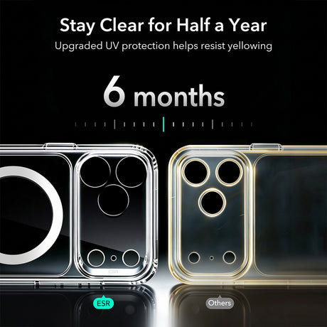 Husa de protectie ESR Classic Hybrid HaloLock compatibil cu iPhone 17 Pro Max / iPhone 18 Pro Max, Transparent