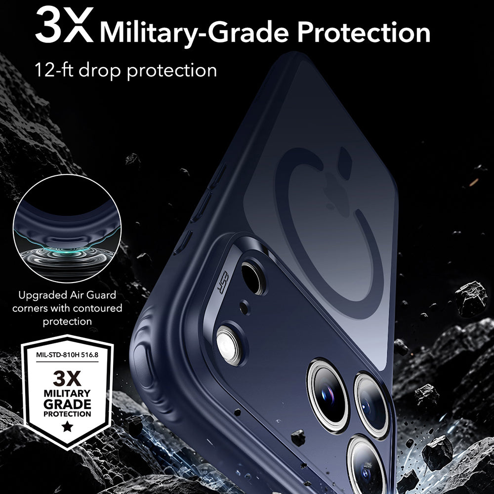 Husa de protectie ESR Classic Hybrid compatibil cu iPhone 18 Pro, Albastru