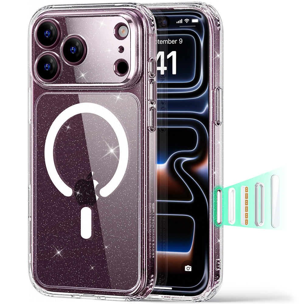 Husa de protectie ESR Classic Hybrid HaloLock compatibil cu iPhone 17 Pro Max / iPhone 18 Pro Max, Transparent