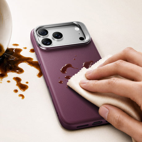Husa de protectie ESR Atelier Magnetic Kickstand compatibil cu iPhone 18 Pro Max / iPhone 17 Pro Max, Bordo