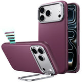 Husa de protectie ESR Atelier Magnetic Kickstand compatibil cu iPhone 17 Pro / iPhone 18 Pro, Bordo