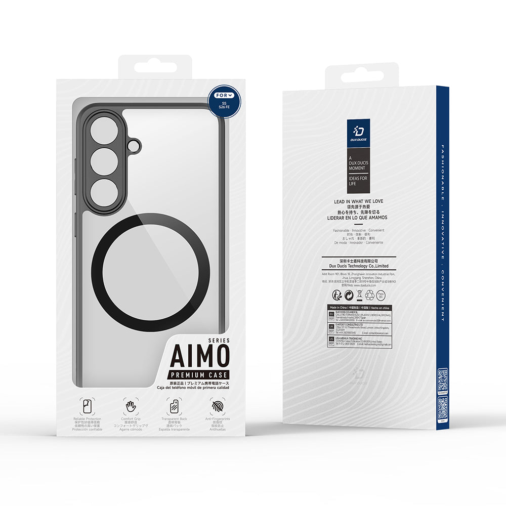 Husa de protectie Dux Ducis Aimo MagSafe compatibil cu Samsung Galaxy S26 FE, Negru