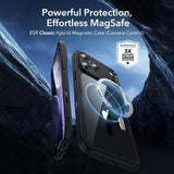 Husa de protectie ESR Classic Hybrid compatibil cu iPhone 17 Pro Max / iPhone 18 Pro Max, Negru Transparent