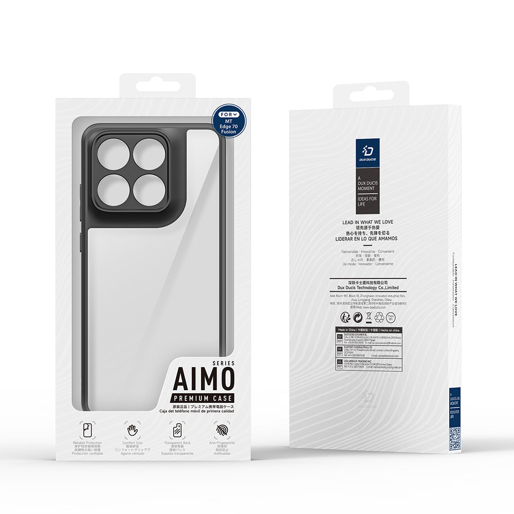 Husa de protectie Dux Ducis Aimo compatibil cu Motorola Edge 70 Fusion, Negru