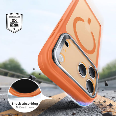 Husa de protectie ESR Classic Hybrid compatibil cu iPhone 17 Pro / iPhone 18 Pro, Portocaliu