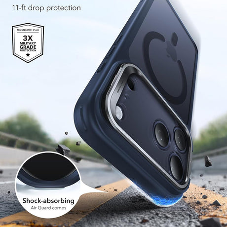 Husa de protectie ESR Classic Hybrid compatibil cu iPhone 17 Pro / iPhone 18 Pro, Albastru