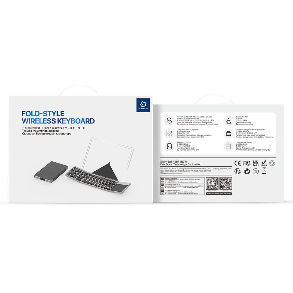 Tastatura Dux Ducis (LK Series), Pliabila, Fara Fir, Negru