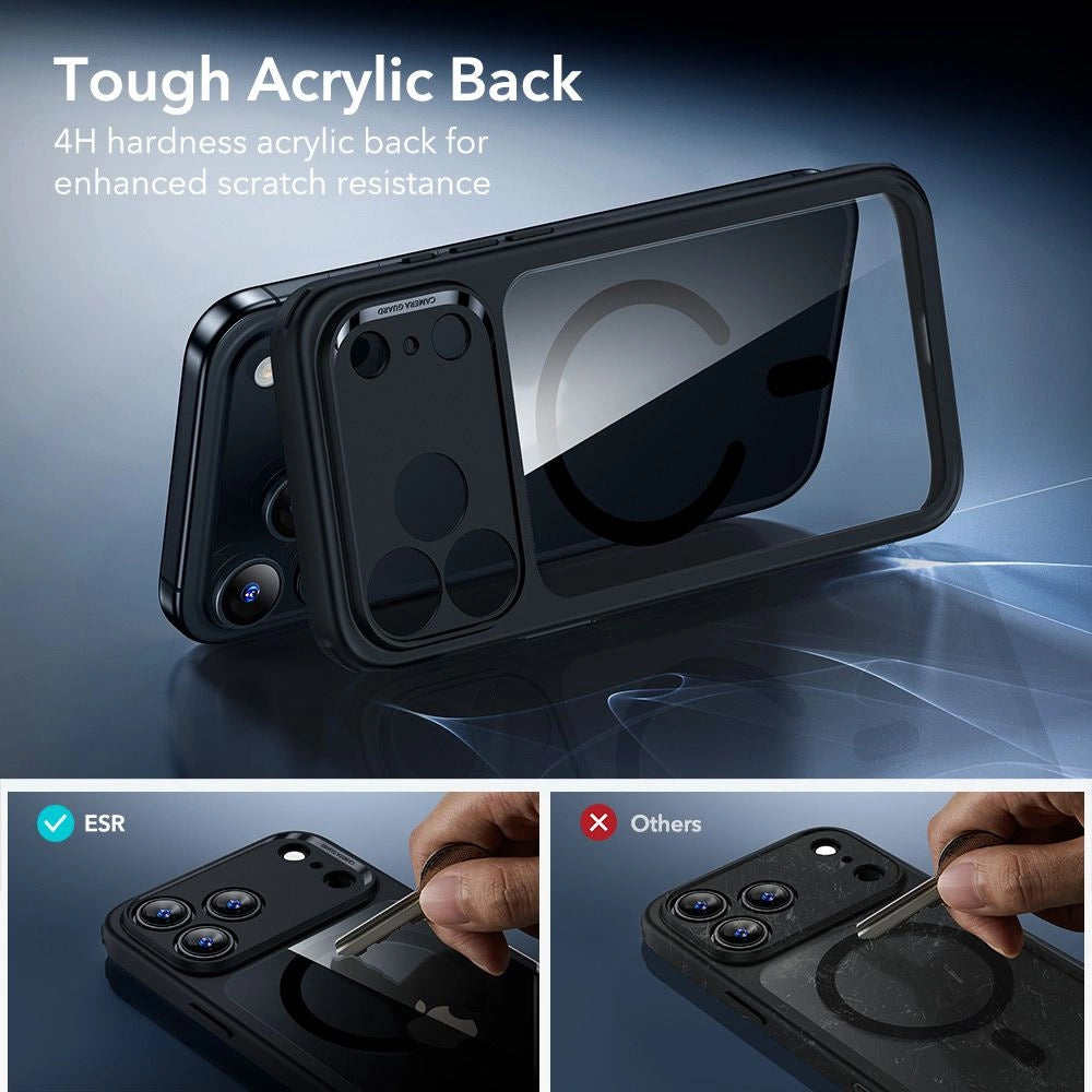 Husa de protectie ESR Classic Hybrid compatibil cu iPhone 17 Pro / iPhone 18 Pro, Negru Transparent