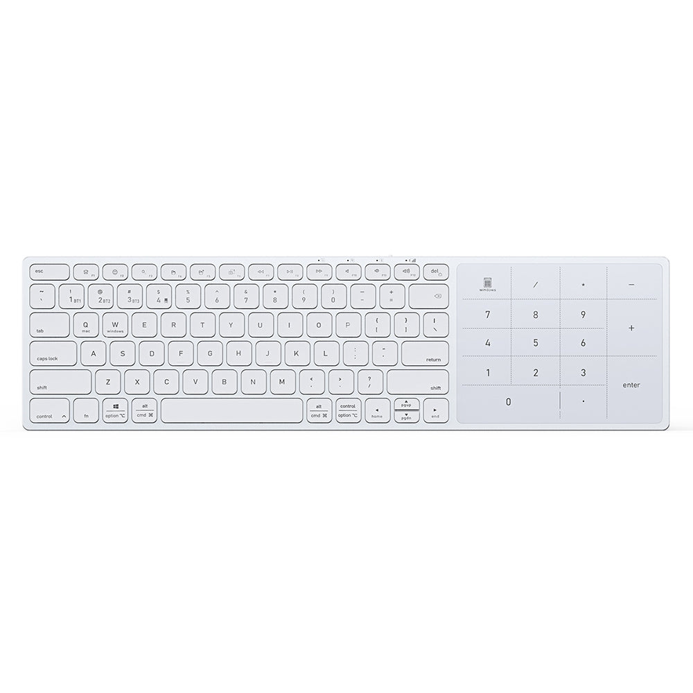 Tastatura Dux Ducis (LK Series), Wireless Bluetooth 5.0, Alb