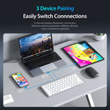 Tastatura Dux Ducis (LK Mini), Wireless Bluetooth 5.0, Alb