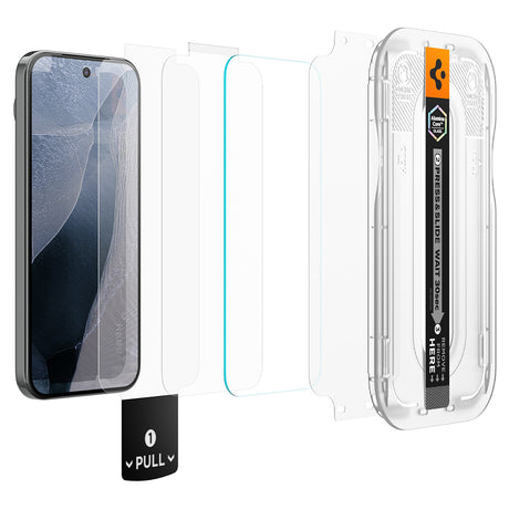 Folie de protectie Spigen Glas.tR EZ-FIT Pro compatibil cu Google Pixel 11 / Pixel 11 Pro, Transparent