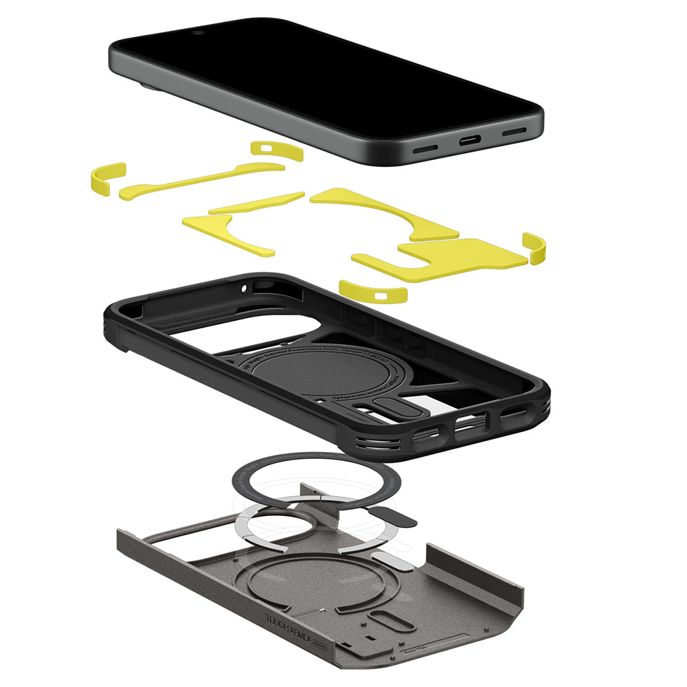 Husa de protectie Spigen Tough Armor compatibil cu Google Pixel 11, Gri