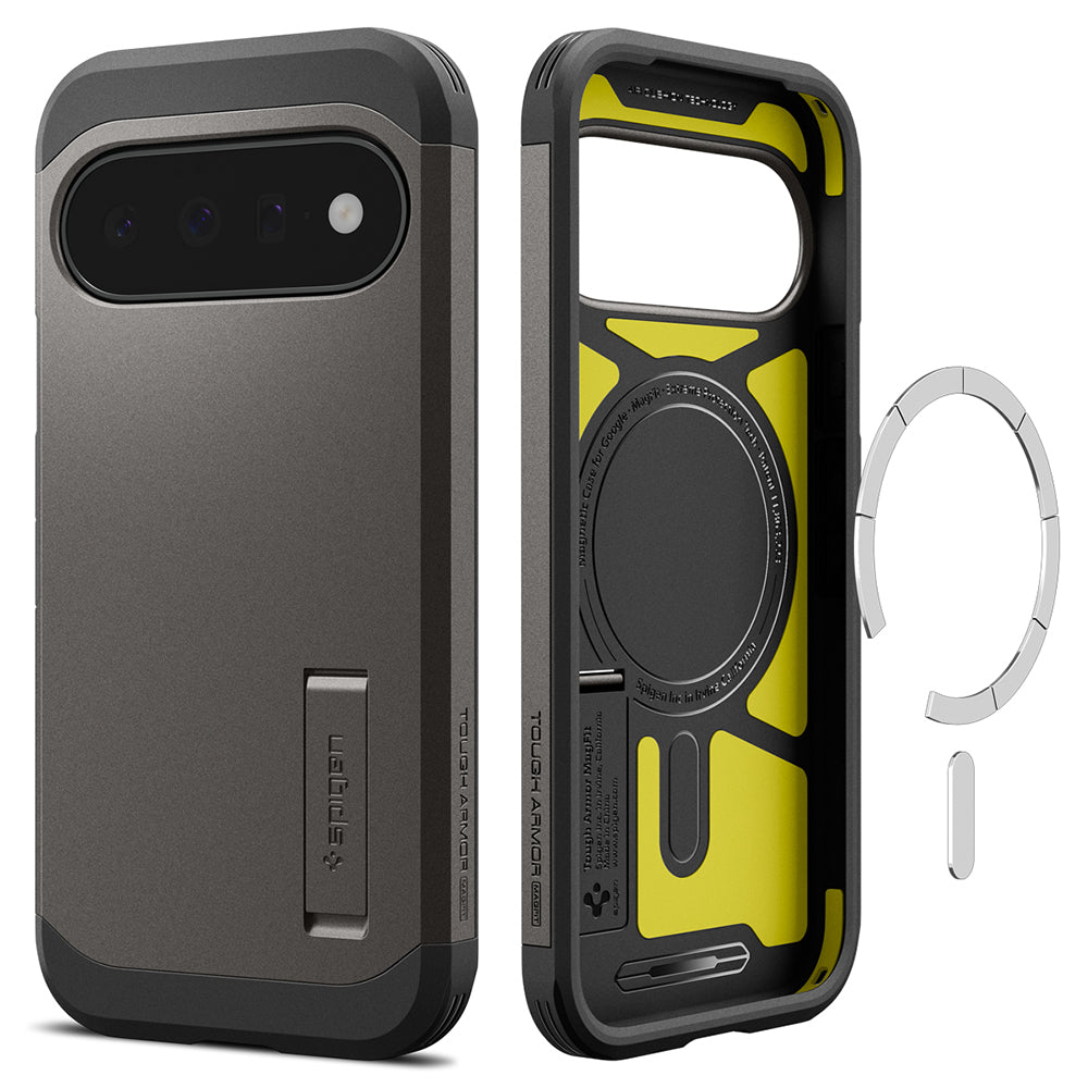 Husa de protectie Spigen Tough Armor compatibil cu Google Pixel 11, Gri