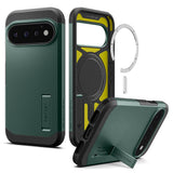 Husa de protectie Spigen Tough Armor compatibil cu Google Pixel 11 Pro, Verde