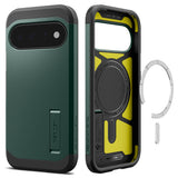 Husa de protectie Spigen Tough Armor compatibil cu Google Pixel 11, Verde