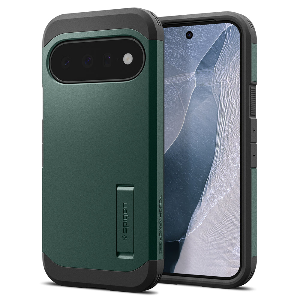 Husa de protectie Spigen Tough Armor compatibil cu Google Pixel 11, Verde