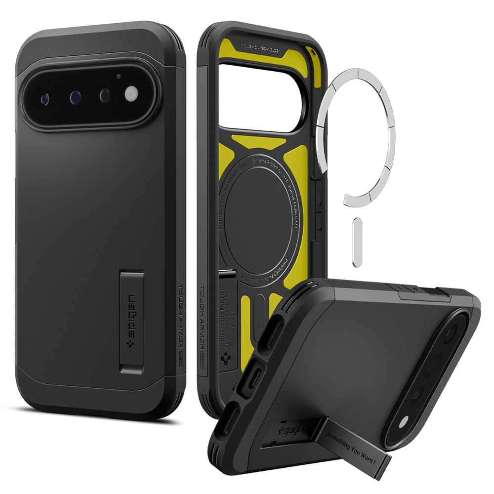 Husa de protectie Spigen Tough Armor compatibil cu Google Pixel 11 Pro, Negru