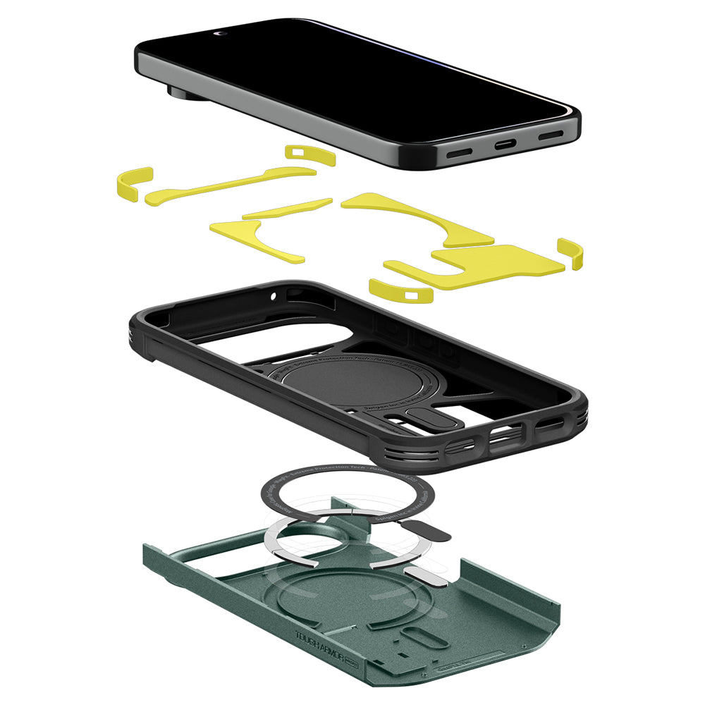 Husa de protectie Spigen Tough Armor compatibil cu Google Pixel 11 Pro XL, Verde