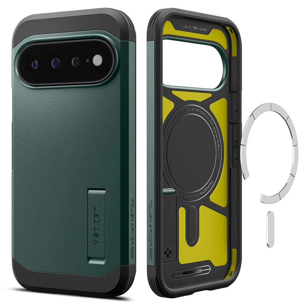 Husa de protectie Spigen Tough Armor compatibil cu Google Pixel 11 Pro XL, Verde