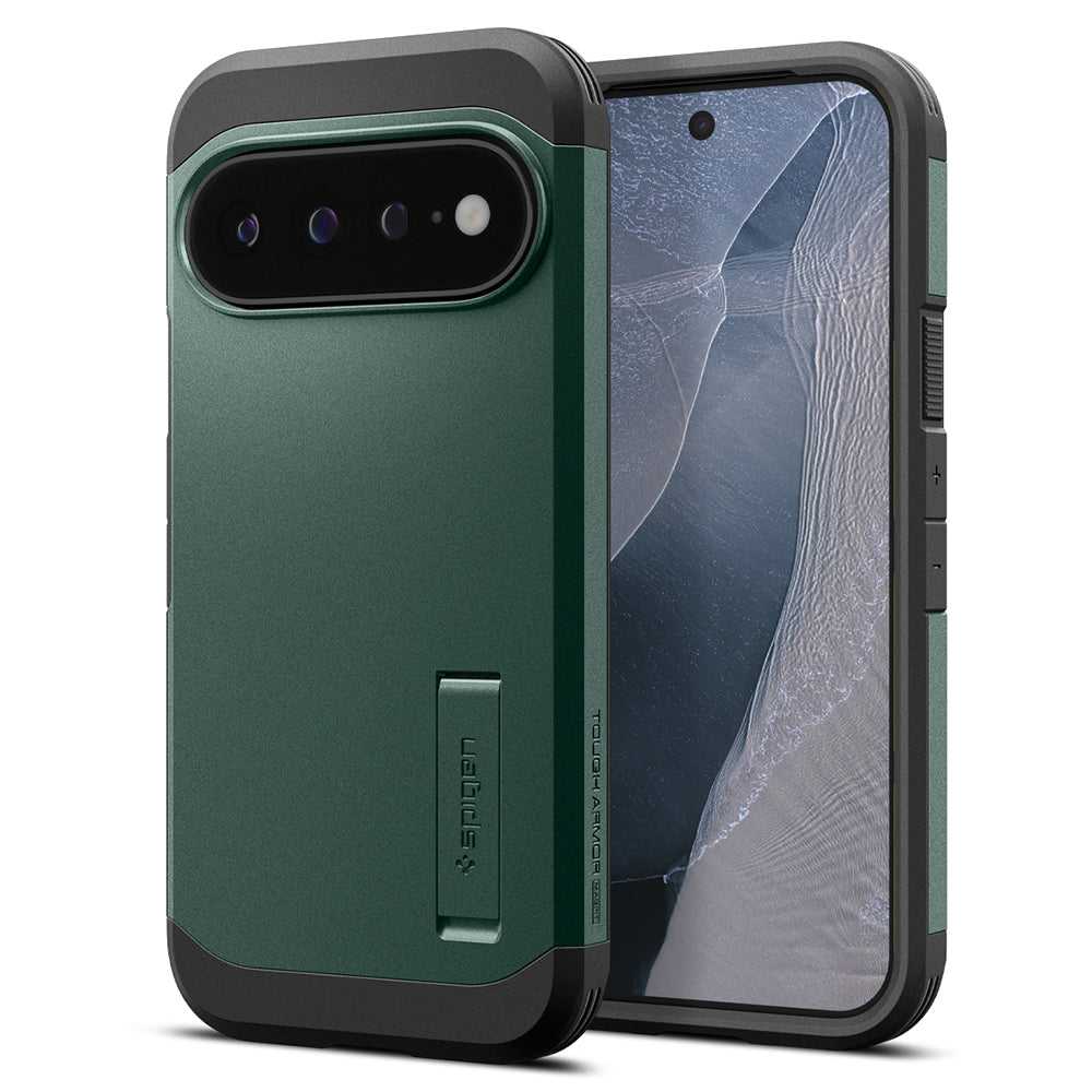 Husa de protectie Spigen Tough Armor compatibil cu Google Pixel 11 Pro XL, Verde