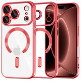 Husa de protectie Techsuit Luxury Crystal MagSafe compatibil cu iPhone 18 Pro Max / iPhone 17 Pro Max, Roșu