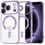 Husa de protectie Techsuit Luxury Crystal MagSafe compatibil cu iPhone 18 Pro / iPhone 17 Pro, Mov