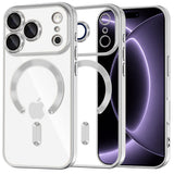 Husa de protectie Techsuit Luxury Crystal MagSafe compatibil cu iPhone 18 Pro / iPhone 17 Pro, Argintiu