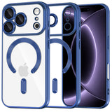 Husa de protectie Techsuit Luxury Crystal MagSafe compatibil cu iPhone 18 Pro / iPhone 17 Pro, Albastru