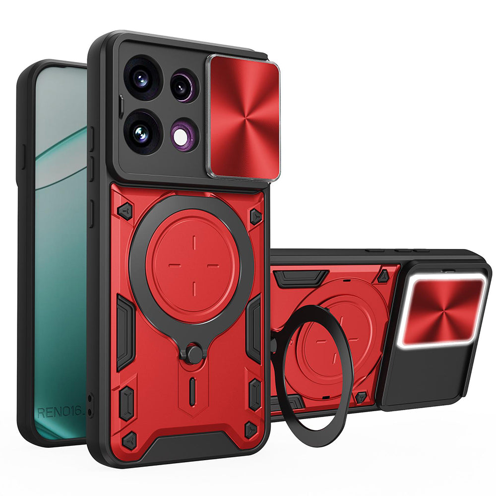 Husa de protectie Techsuit CamGuard Pro compatibil cu Oppo Reno16 F / Reno16 FS, Roșu