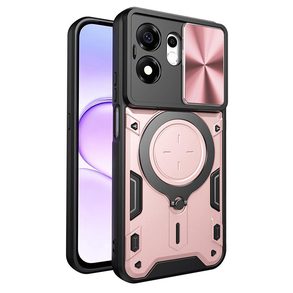Husa de protectie Techsuit CamGuard Pro compatibil cu Honor 600 Smart, Roz Auriu