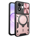 Husa de protectie Techsuit CamGuard Pro compatibil cu Honor 600 Smart, Roz Auriu