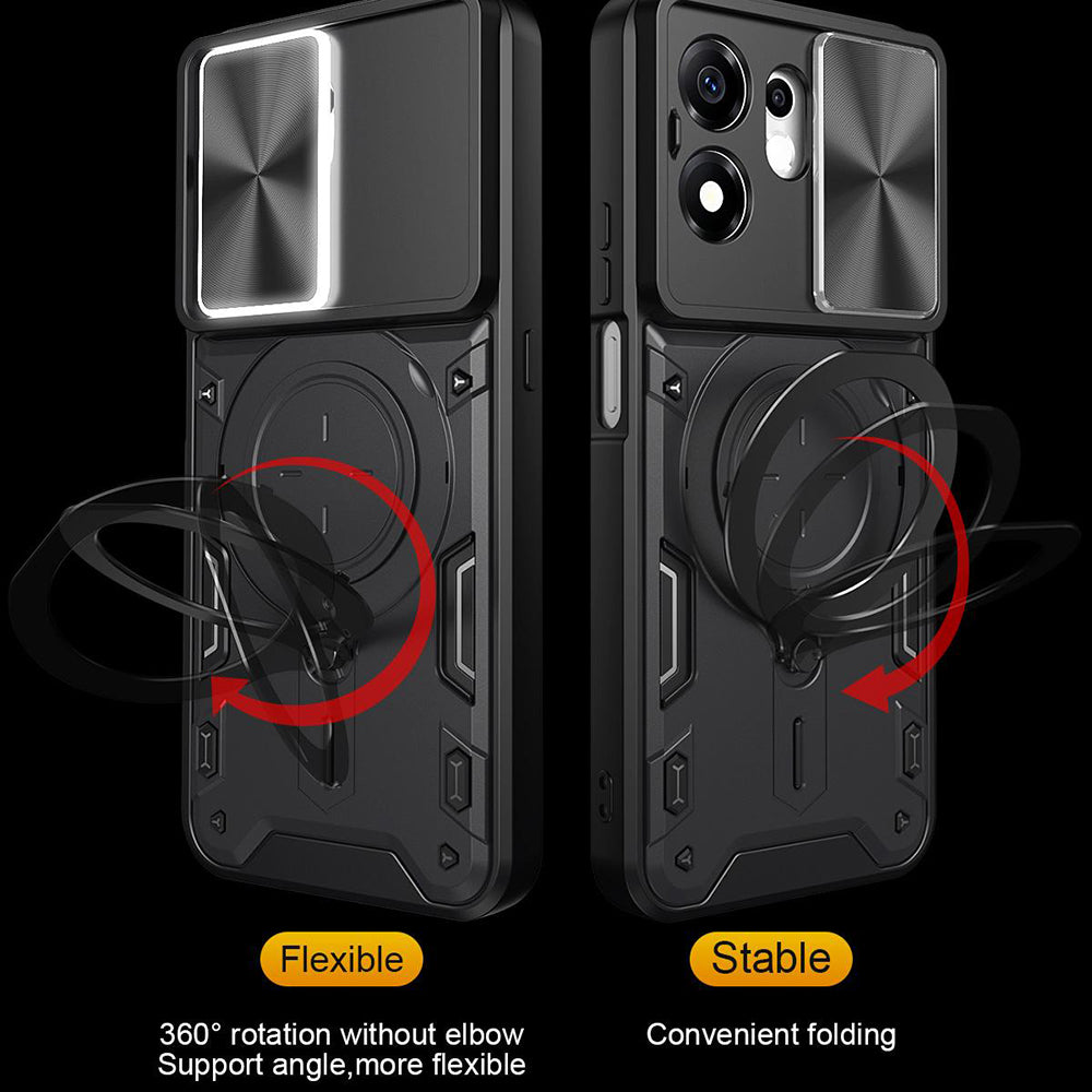 Husa de protectie Techsuit CamGuard Pro compatibil cu Honor 600 Smart, Albastru