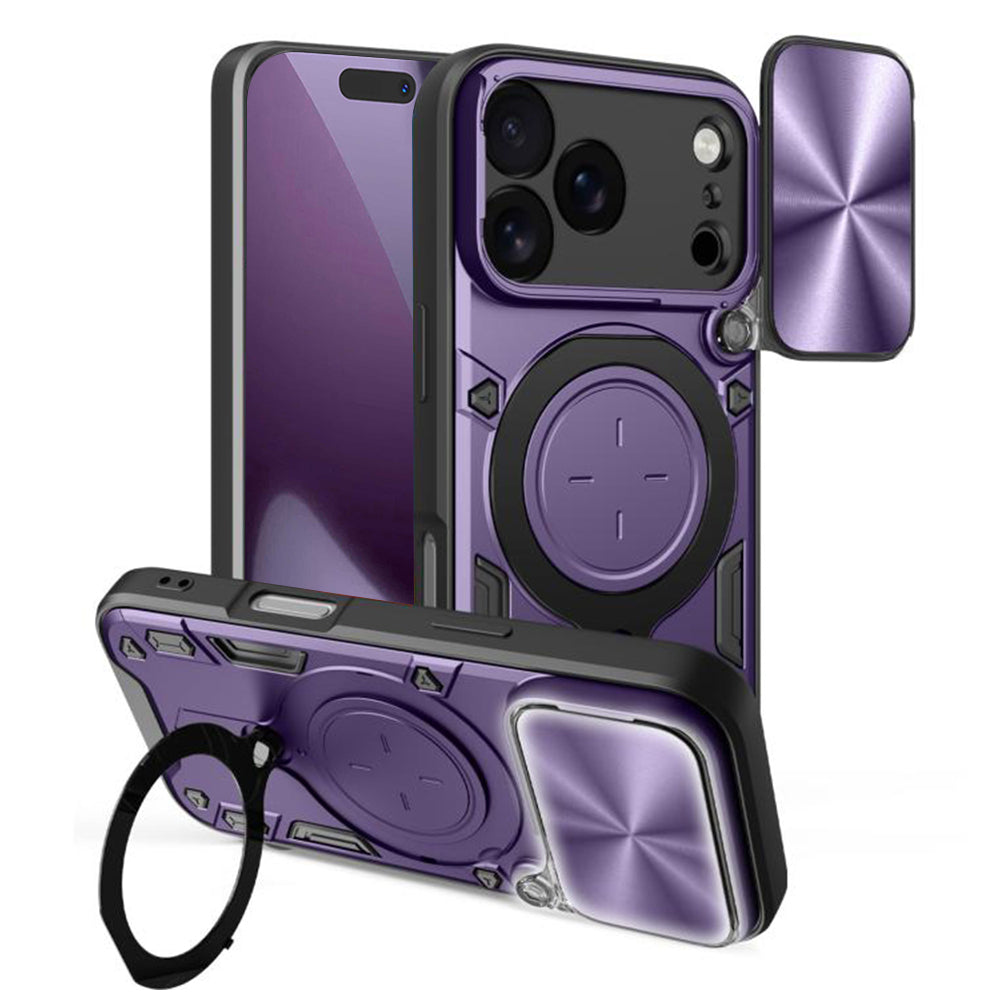 Husa de protectie Techsuit CamGuard Pro compatibil cu iPhone 17 Pro / iPhone 18 Pro, Mov