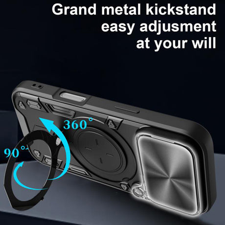 Husa de protectie Techsuit CamGuard Pro compatibil cu iPhone 18 Pro / iPhone 17 Pro, Albastru