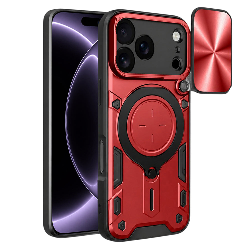 Husa de protectie Techsuit CamGuard Pro compatibil cu iPhone 18 Pro / iPhone 17 Pro, Roșu