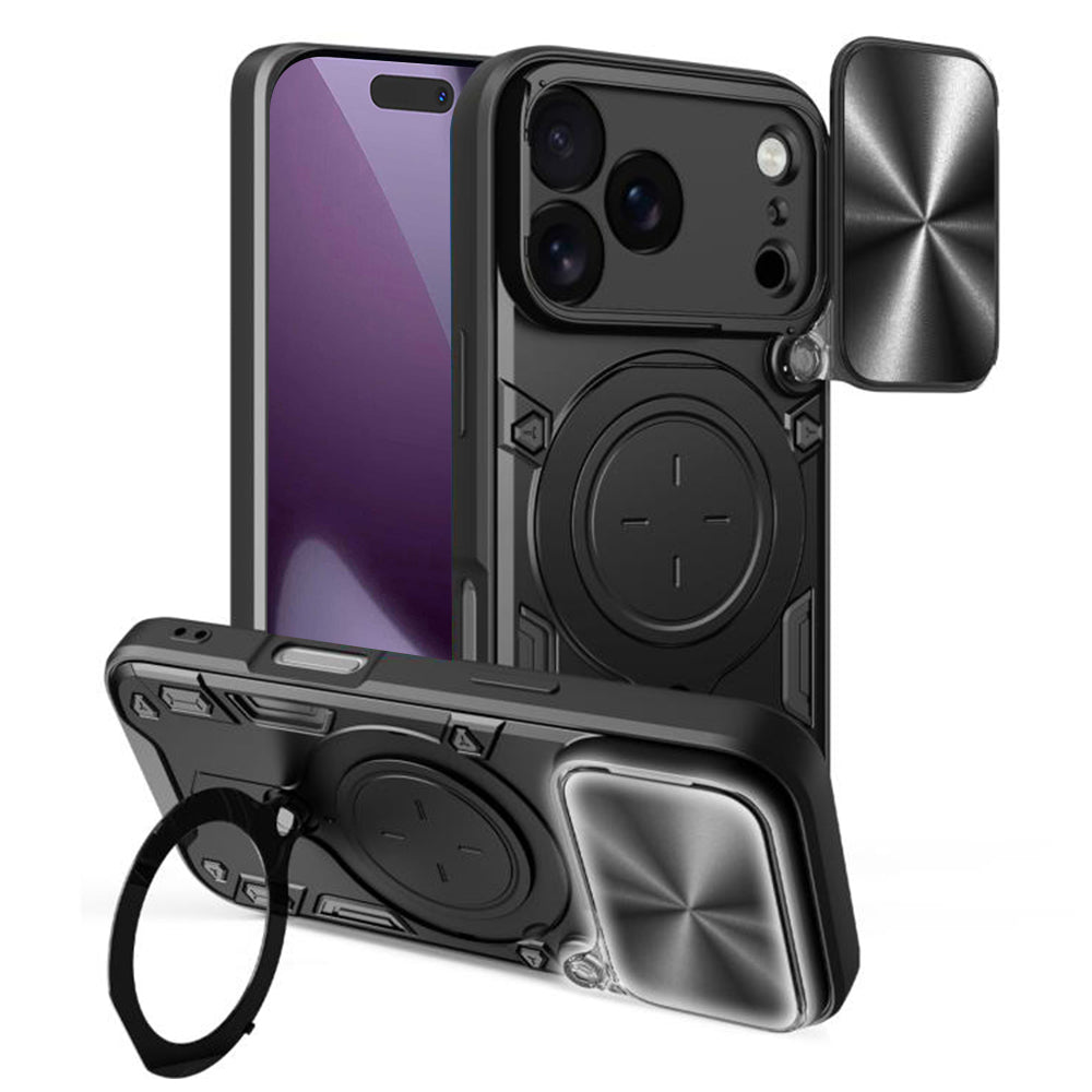 Husa de protectie Techsuit CamGuard Pro compatibil cu iPhone 17 Pro / iPhone 18 Pro, Negru