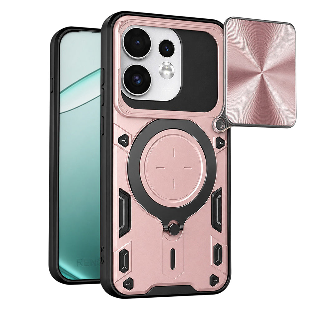 Husa de protectie Techsuit CamGuard Pro compatibil cu Oppo Reno16 / Reno16 Pro, Roz Auriu