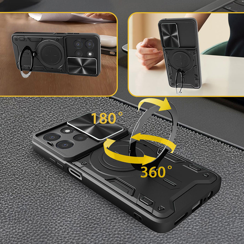 Husa de protectie Techsuit CamGuard Pro compatibil cu Oppo Reno16 / Reno16 Pro, Roșu