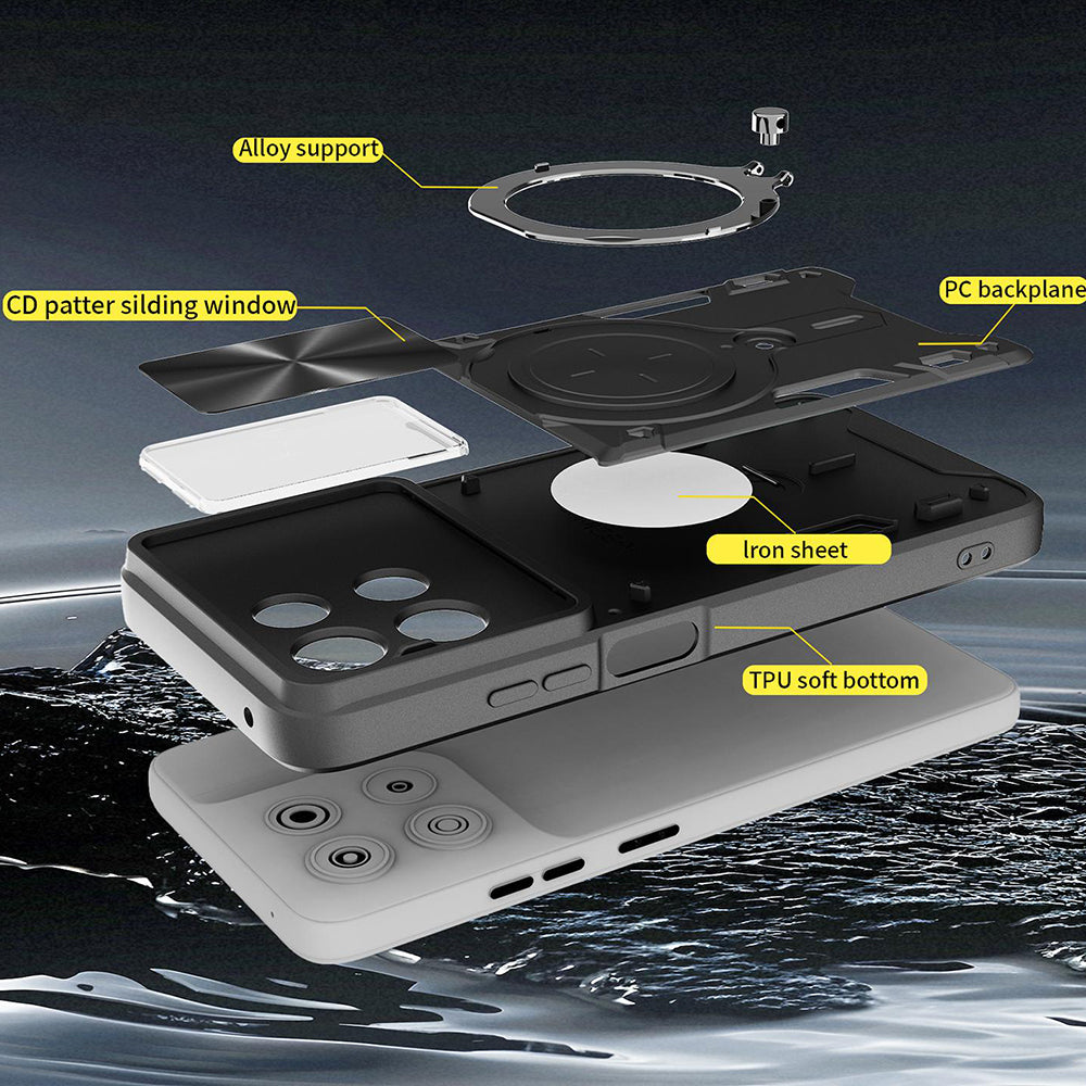 Husa de protectie Techsuit CamGuard Pro compatibil cu Oppo Reno16 / Reno16 Pro, Albastru