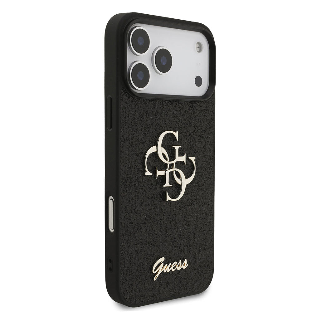 Husa de protectie Guess Glitter Series compatibil cu iPhone 18 Pro, Negru