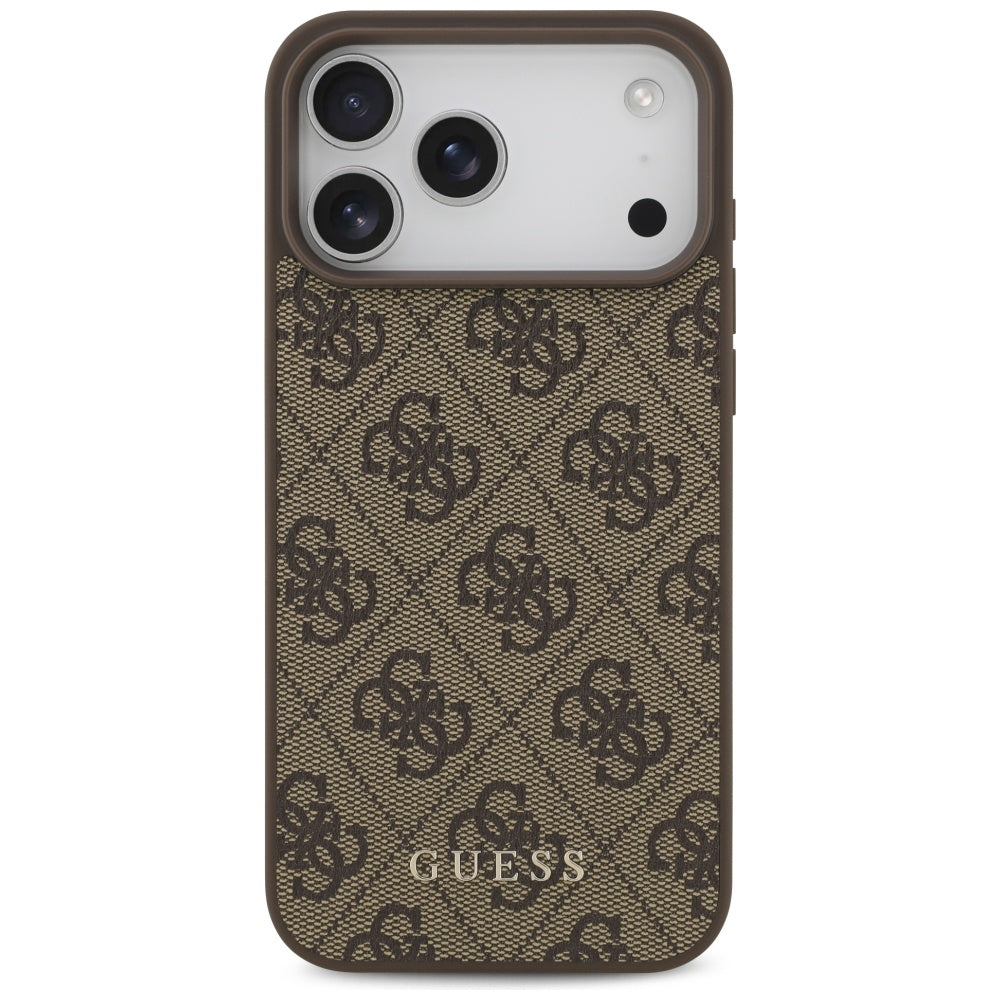 Husa de protectie Guess Hardcase 4G compatibil cu iPhone 18 Pro, Maro